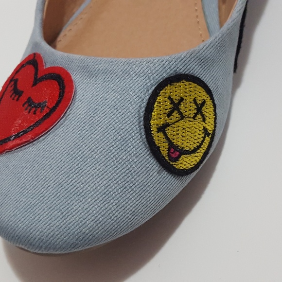 Unionbay Flats Peace Hearts Rainbows Patches Jean - Picture 5 of 5